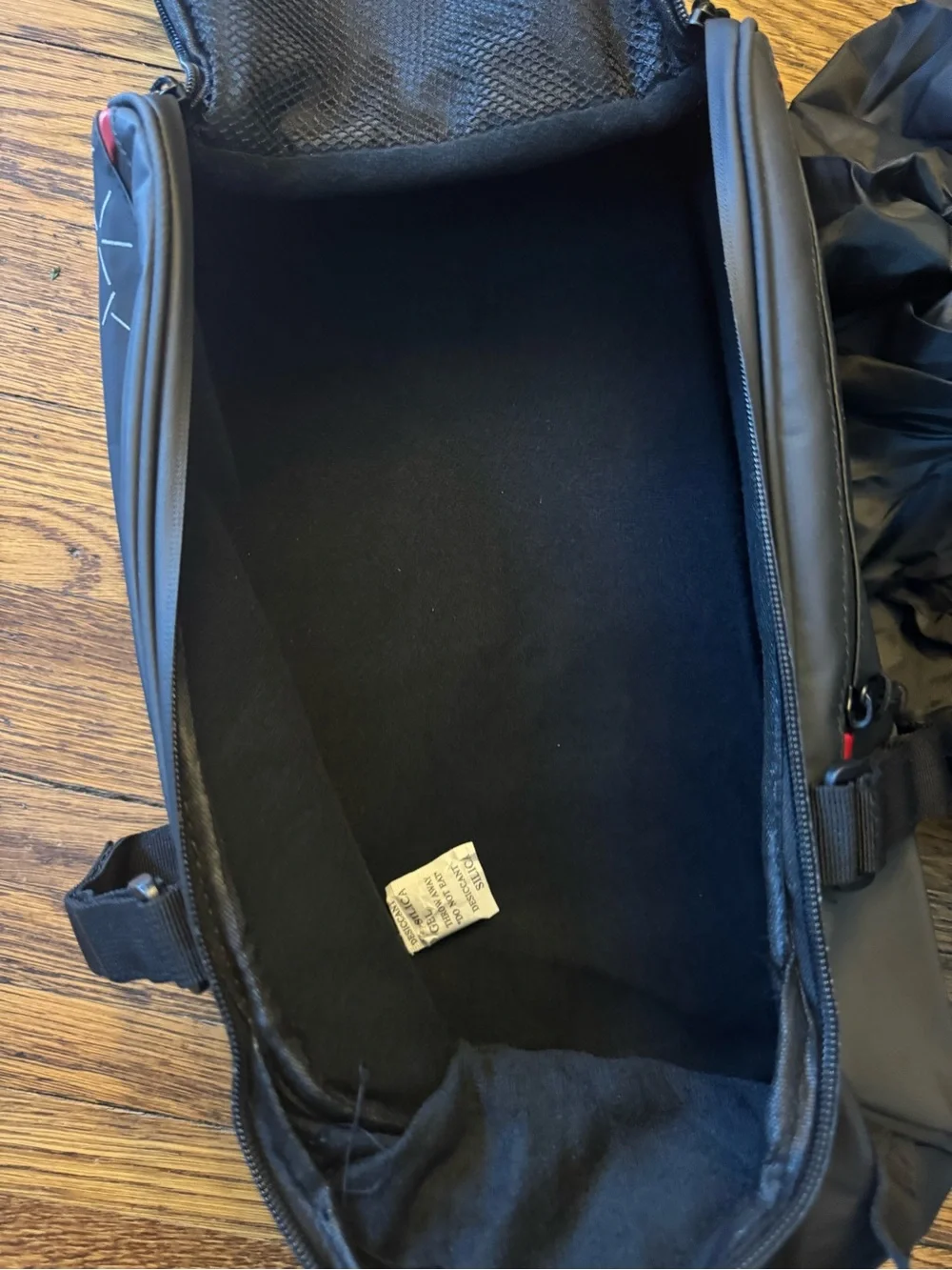 Kemimoto Motorcycle Tail Bag / Rear Rack Bag Black Motorcycle Tail Bag with Rain